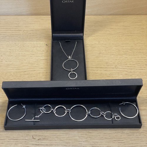 Ortak silver pendant earrings - ortak, pendant,