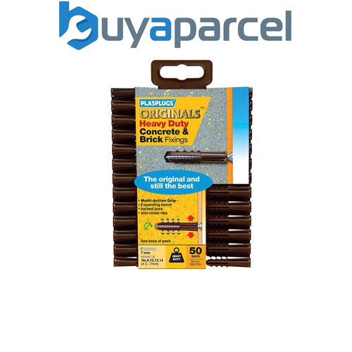 Plasplugs 7mm brown wall - plasplugs, plugs