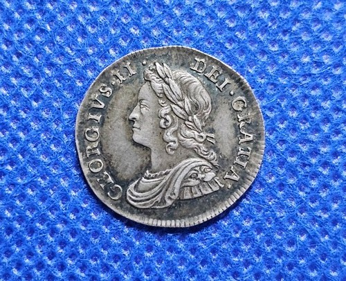 1737 maundy threepence george - maundy,