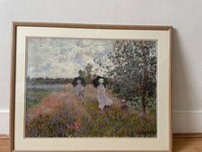 Claude monet - oil painting on canvas- A walk near Argenteuil