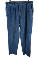 PETER CHRISTIAN Blue Corduroy Trousers size W34" L31" Mens Casual Outdoors