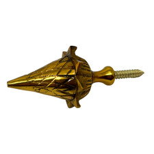 Brass Clock Finial Acorn Design Grandfather Clock Part Ball Spire Small 36x60 mm