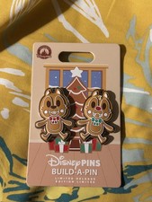 Chip 'n Dale Gingerbread Build-A-Pin Limited Release Set -Disney 2025 Collection