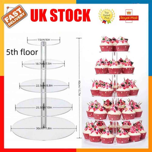 Tier acrylic round cupcake - acrylic,