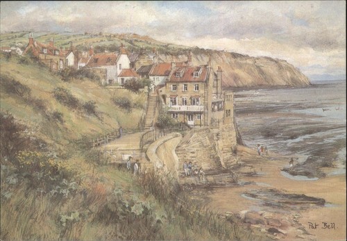 Vintage robin hood bay - vintage, hood's