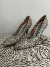 Ladies Silver Glitter VTG