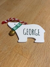 Christmas Tree Decoration, Polar Bear, George. Great Condition