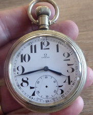 GOOD OMEGA ANTIQUE GENTS   POCKET WATCH