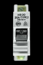 WYLEX 20 AMP TYPE 2 M9 MCB CIRCUIT BREAKER HB20 STOTZ