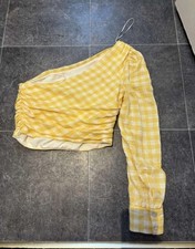 Zara Gingham Top Size Medium