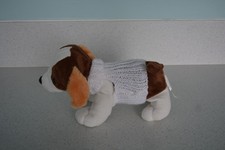 XXS  MINI 4" HAND  KNITTED DOG