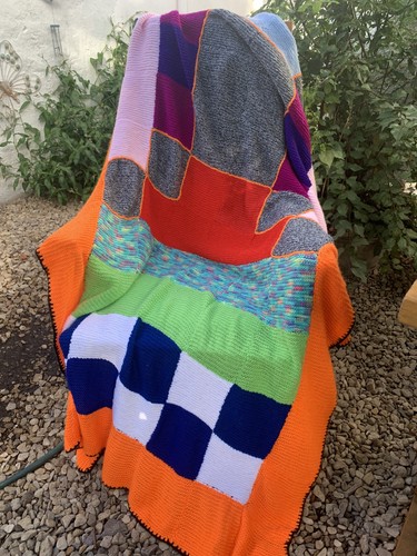 Large hand knitted funky - hand,