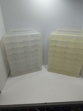 Lot Of 2 CLEAR CARRYING CASE