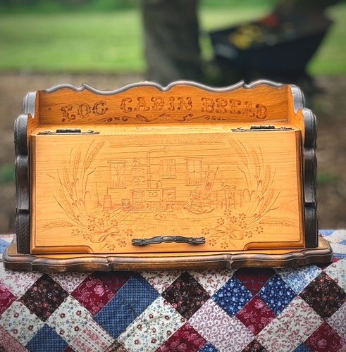 Large vintage bread box - vintage,