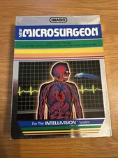 Mattel Intellivision Microsurgeon boxed with manual & 2 overlays