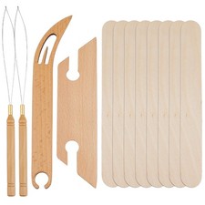 12 PCS Wood Loom Weaving