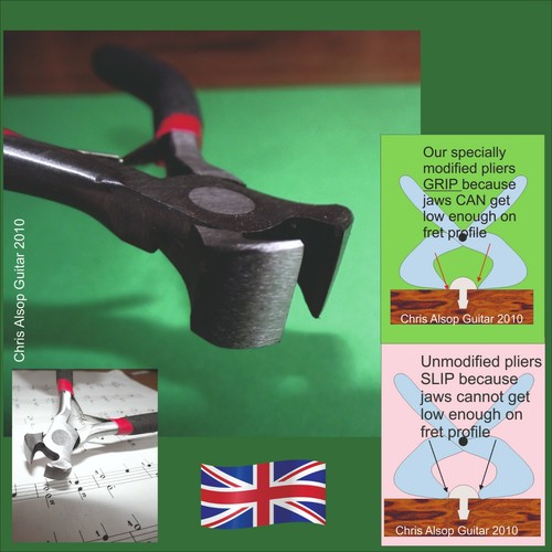 Fret pullers guitar tool - pullers.,
