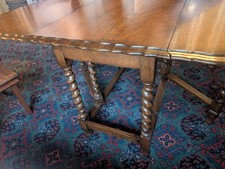 Antique solid oak drop-leaf