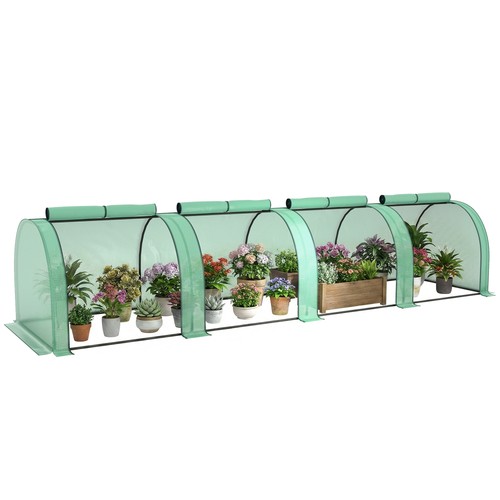 Outsunny tunnel greenhouse - outsunny,