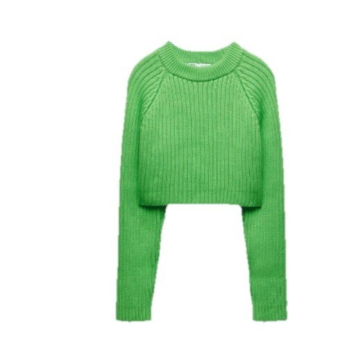 Zara ribbed knit - knit, cropped