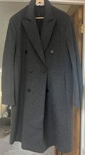 EleTop Men’s Wool Double Breasted Coat XL Never Worn Excellent Condition Grey