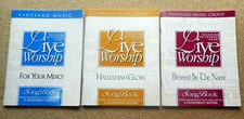 3 Books - Touching the Father's Heart Live Worship: Songbooks Christian Music