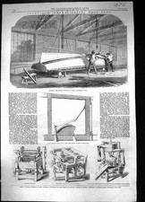 Old 1861 Thompsons Boat Building Machinery Plane-Surfacer Keel Beardi Victorian