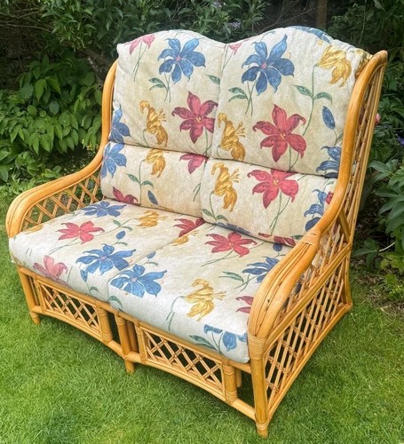 Cane sofa settee - cane, wicker