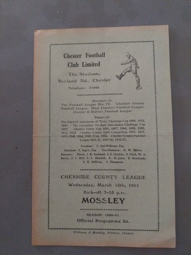 Chester reserves mossley - chester,