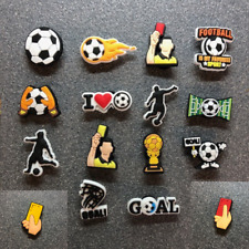 Shoe Charms for Croc Clogs - Football - Goal - Yellow/Red Card