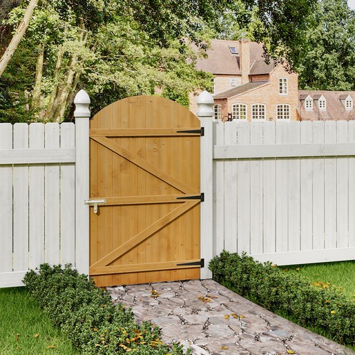 Decorative wooden garden gate - decorative,
