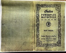 INDIAN MOTORCYCLE 1918 SPEED TT ENGINE Racing HRD PARTS MANUAL FRAME ULSTER JAP
