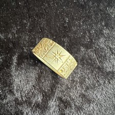 antique victorian metal band ring