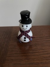 Vintage Avon Snowman Sweet Honesty Perfume Bottle Ornament Christmas
