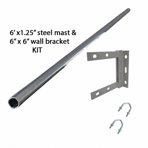 Mast steel 25 - 6', inch