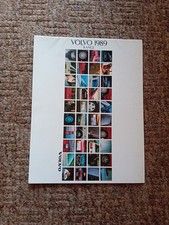 Volvo 240/340/360/480/740/760 Uk Sales Brochure Dated 1989 Used Condition 