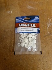 Unifix white screw dome cover caps x 20