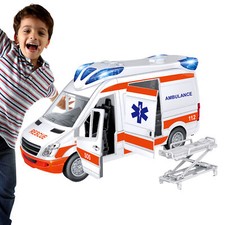 Ambulance Musical Toy With Light & Sound Car Toy For 3-8 Years Kids Gift