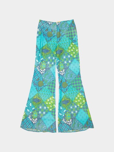70s vintage patchwork blue - 70s,