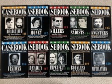 *Volume 111-120* Murder Casebook Magazines - Vintage Weekly Crime Collection x10