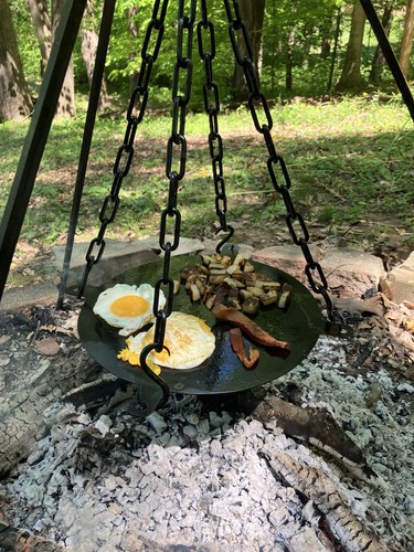 Cooking tripod griddle - tripod, set