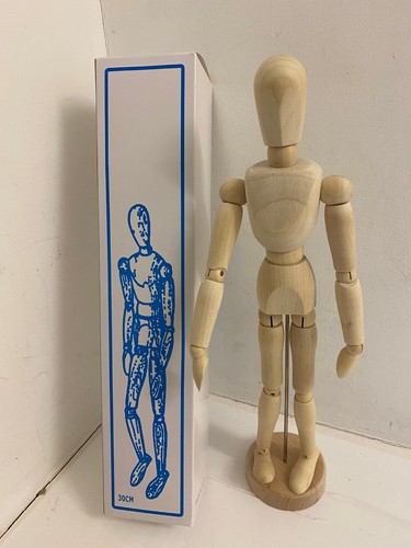 Wooden male manikin - 12",