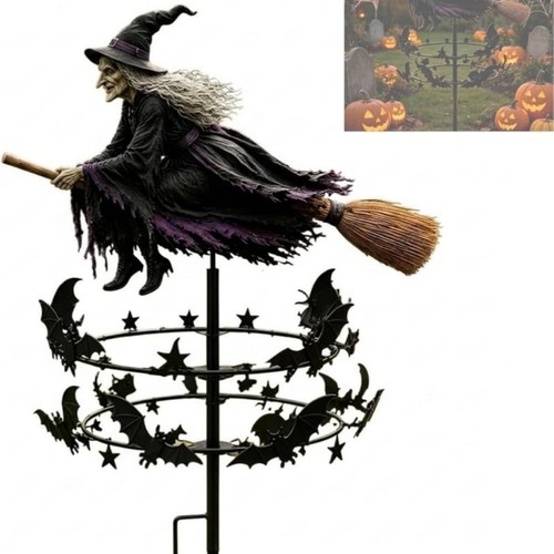 Witch garden wind spinner - garden,