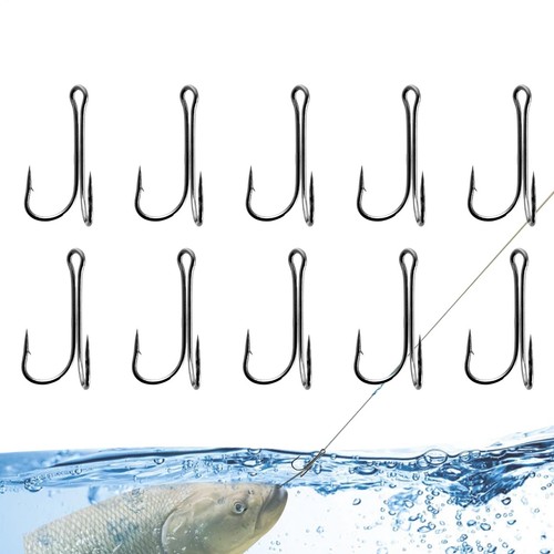 10pcs double fishing hook - 10pcs,