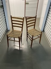 Pair Of Vintage Ladder Back