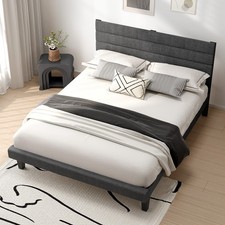 5FT King Upholstered Bed Frame