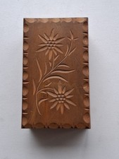 Vintage Swiss carved wood wind