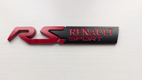 Renault sport badge red - rs,