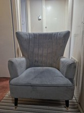 Grey Armchair Comfortable Lounge Chair