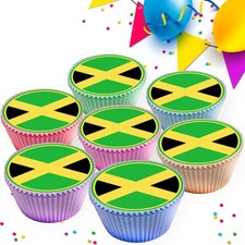 JAMAICA JAMAICAN FLAGS EDIBLE
